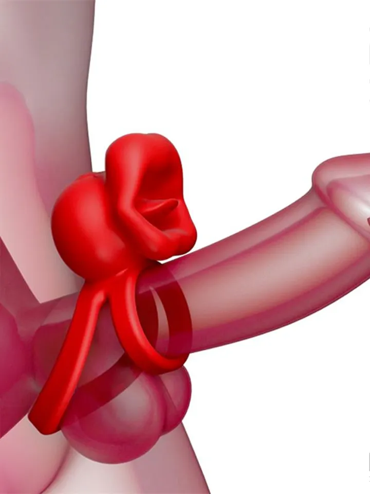 Bittey Cock Ring With Vibration & Biting - Vibrējošs gaiļa gredzens 2 [full]