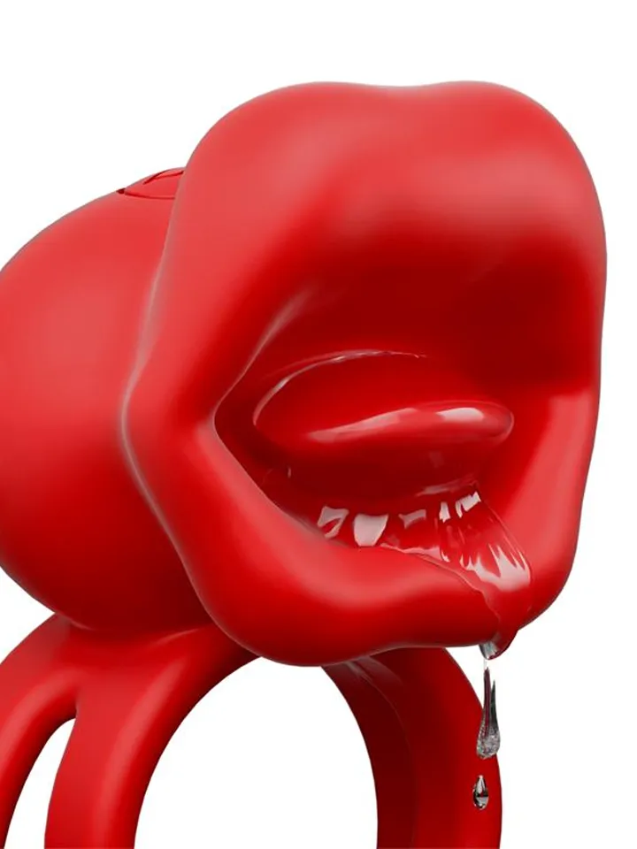 Bittey Cock Ring With Vibration & Biting - Vibrējošs gaiļa gredzens 3 [full]