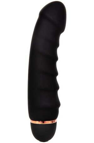 Black Amazing Ribbed Vibrator - Vibrators 1