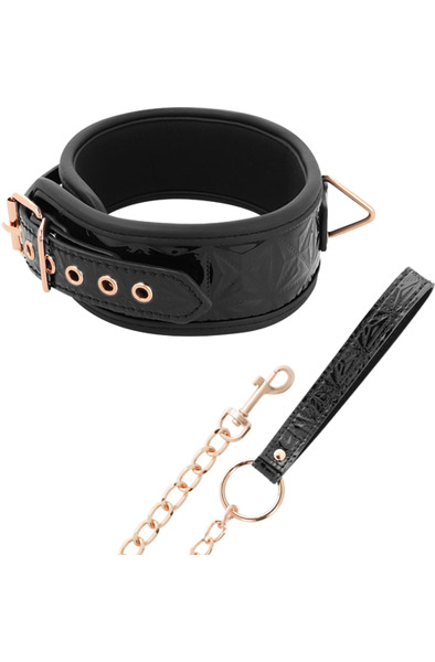 Black Edition Premium Vegan Leather Collar - Kaklasiksna un pavadas 1