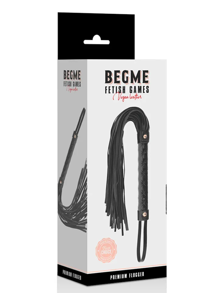 Black Edition Vegan Leather Flogger - Floggers 3 [full]