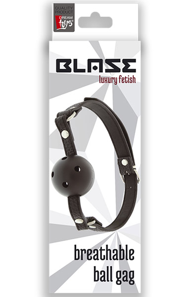 Blaze Breathable Ball Gag Black - Gag bumba 2