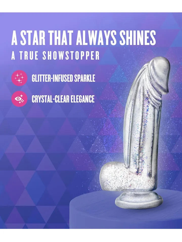 Bling Sparkling Clear Dildo 19 cm - Dildo 3 [full]