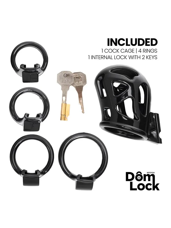 Block Chastity Cage With Internal Lock - Šķīstības būris 3 [full]