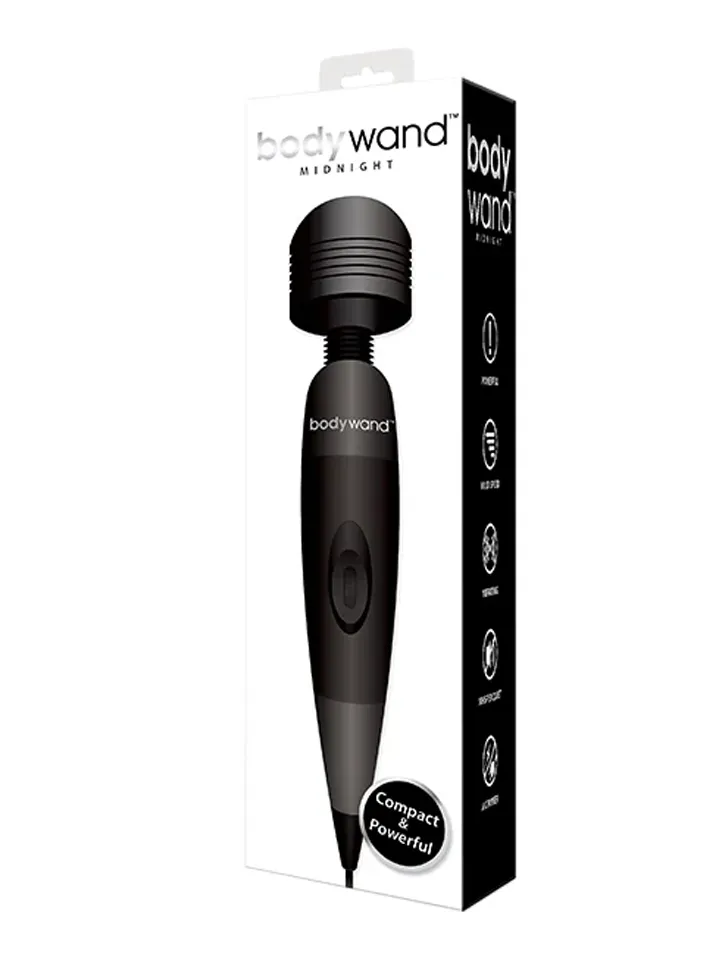 Bodywand Midnight Plug-In Wand Massager Black - Burvju nūjiņa / masāžas zizlis 3 [full]