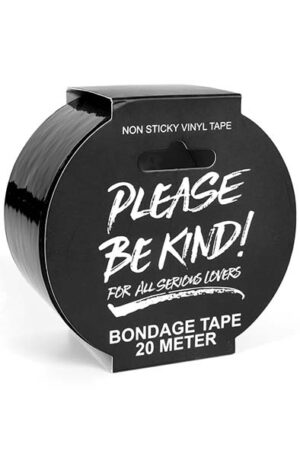 Bondage Tape Black 20 m - Verdzības lente 1