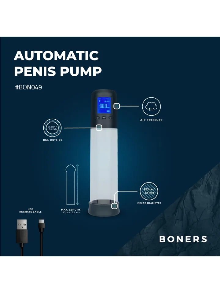 Boners Penis Pump With LCD Screen - Penisa sūknis 2 [full]