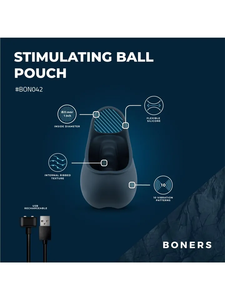 Boners Stimulating Ball Pouch Blue - Ballvibrators 2 [full]