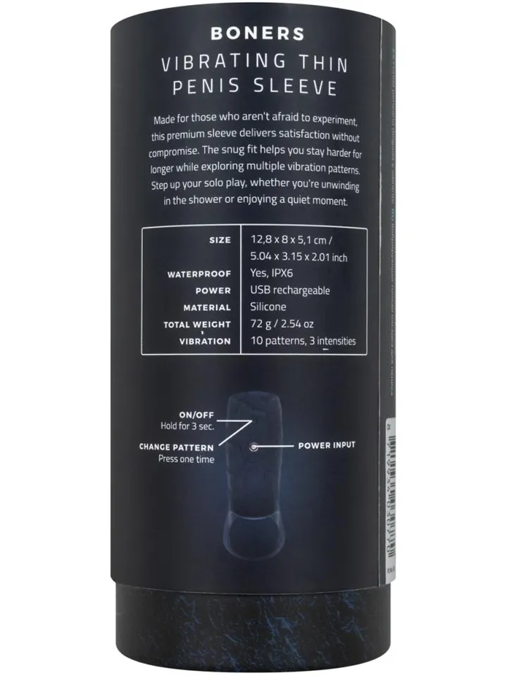Boners Vibrating Penis Sleeve - Vibrējošs penisa pagarinātājs 5