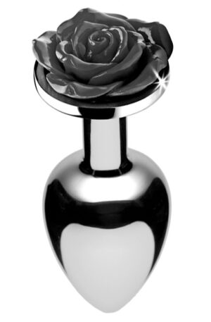 Booty Sparks Black Rose Analplug Small - Anālais spraudnis metāla 1