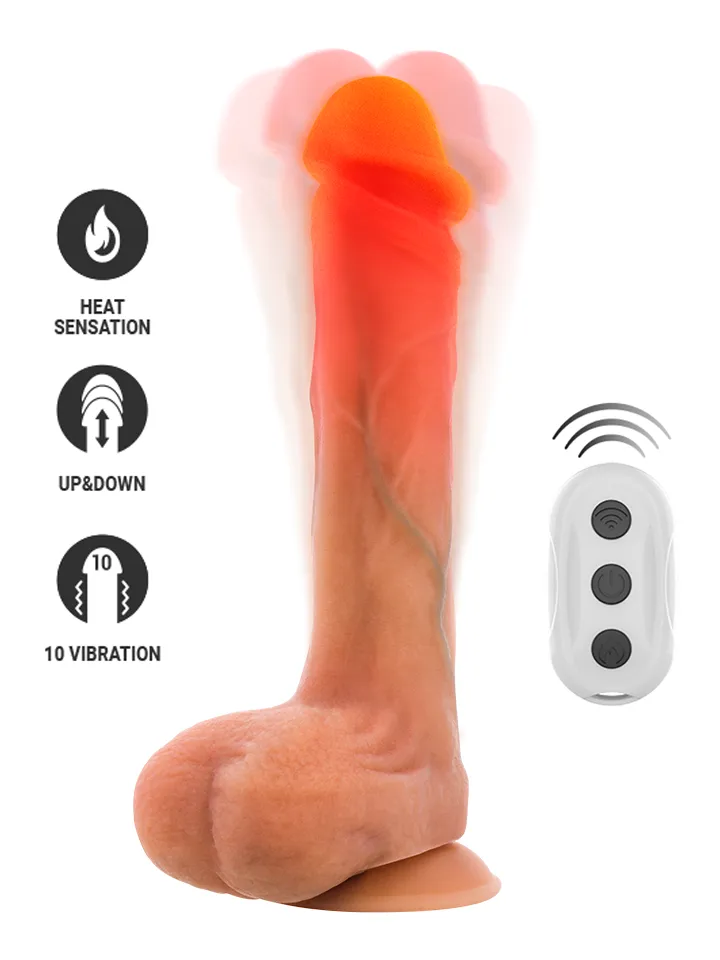 Bradley Vibrating Dildo With Heat Effect 21 cm - Vibrējošs dildo 1 [full]