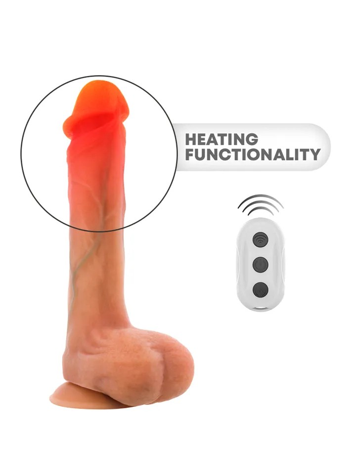 Bradley Vibrating Dildo With Heat Effect 21 cm - Vibrējošs dildo 3 [full]