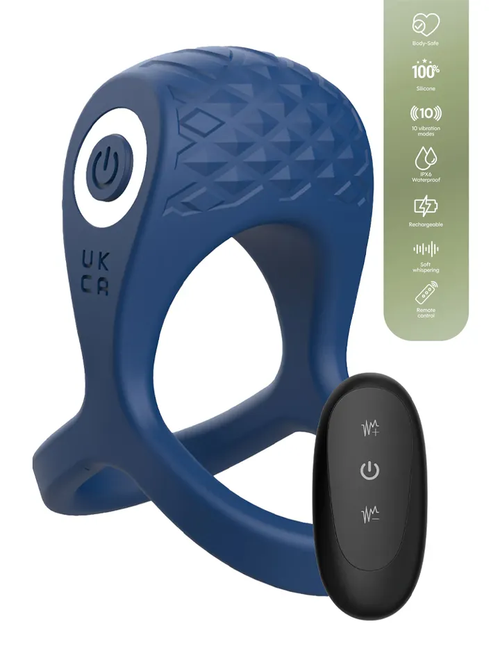 Brutal Ring & Ball Cage Vibrating + Remote - Vibrējošs gaiļa gredzens 1 [full]