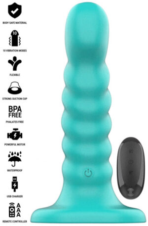 Buffy Vibrator Spiral 10 Vibrations Remote Control - Vibrējošs dildo 1