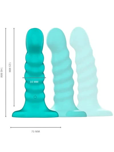 Buffy Vibrator Spiral 10 Vibrations Remote Control - Vibrējošs dildo 3