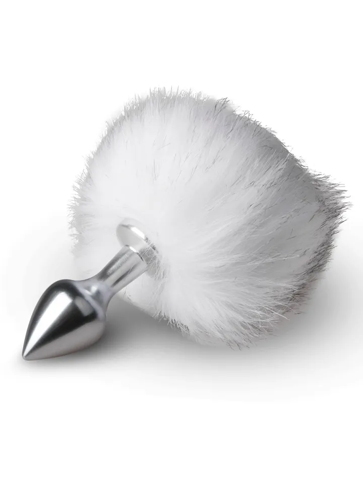 Bunny Tail Plug No. 1 Silver/White - Dzīvnieka astes anālais spraudnis 2 [full]