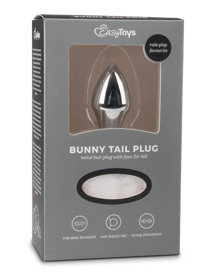 Bunny Tail Plug No. 1 Silver/White - Dzīvnieka astes anālais spraudnis 3 [full]
