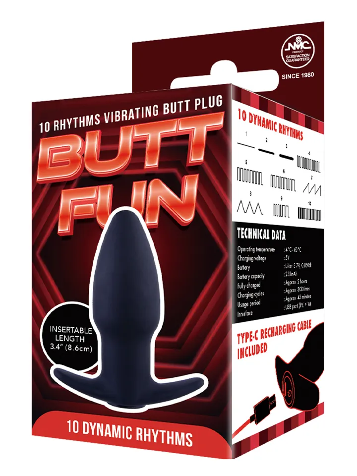 Butt Fun Vibrating Butt Plug - Vibrējošs anālais spraudnis 2 [full]