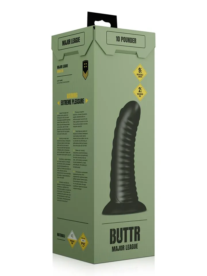 Buttr Double Ribbed Butt Plug 26 cm - Anālais spraudnis 4 [full]