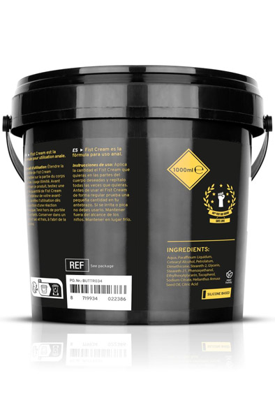 Buttr Fisting Cream XXL Bucket 1000 ml - Dūres/tūpļa smērviela 3