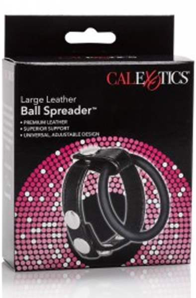 Cal Exotics Large Leather Ball Spreader - Dzimumlocekļa un sēklinieku maisiņa gredzeni 2