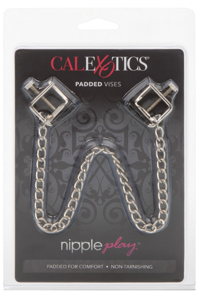 Cal Exotics Nipple Play Padded Vises - Krūšu skavas ar ķēdi 2