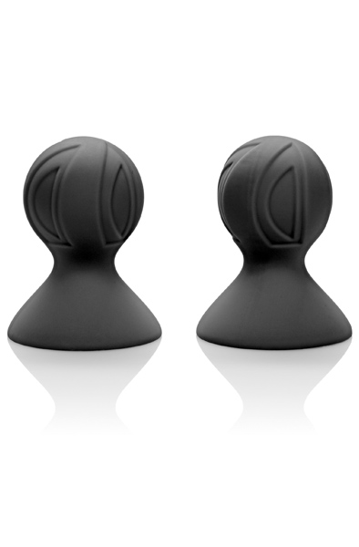Cal Exotics Silicone Pro Nipple Suckers Black - Sprauslas piesūcekņi 1