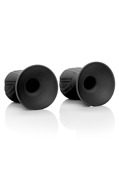Cal Exotics Silicone Pro Nipple Suckers Black - Sprauslas piesūcekņi 2