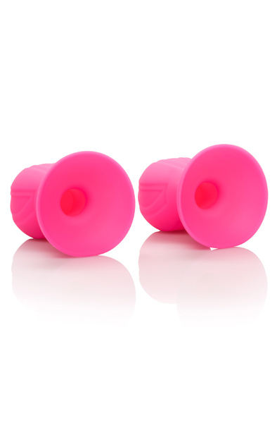 Cal Exotics Silicone Pro Nipple Suckers Pink - Sprauslas piesūcekņi 2