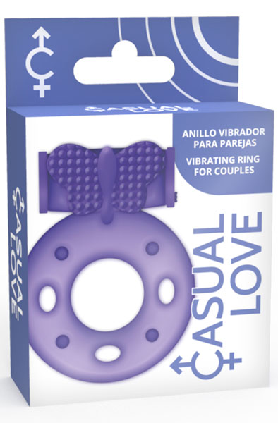 Casual Love Cock Ring Vibrating Purple - Vibrējošs gaiļa gredzens 3