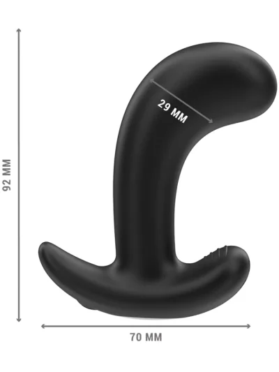 Chandler Anal Plug 10 Vibrations Remote - Vibrējošs anālais spraudnis 3