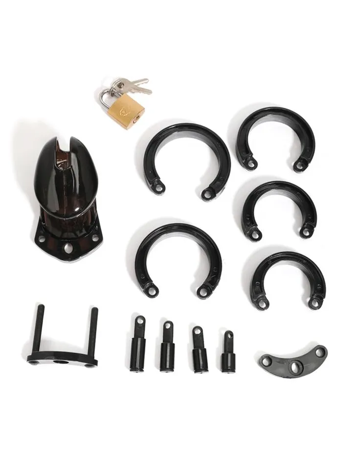 Chastity Cage Short Black - Šķīstības būris 3 [full]