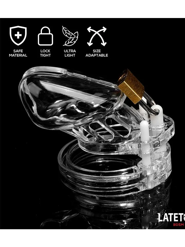 Chastity Cage Short Clear - Šķīstības būris 2 [full]