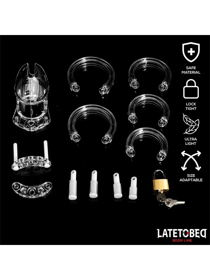 Chastity Cage Short Clear - Šķīstības būris 3 [full]