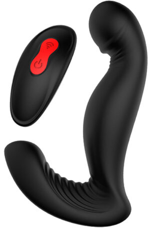Cheeky Love Swirling P-pleaser Black - Prostatas vibrators ar tālvadības pulti 1