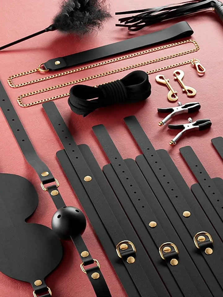 Clarissa Luxury BDSM Kit 11-pcs Black - Verdzības komplekts 2 [full]