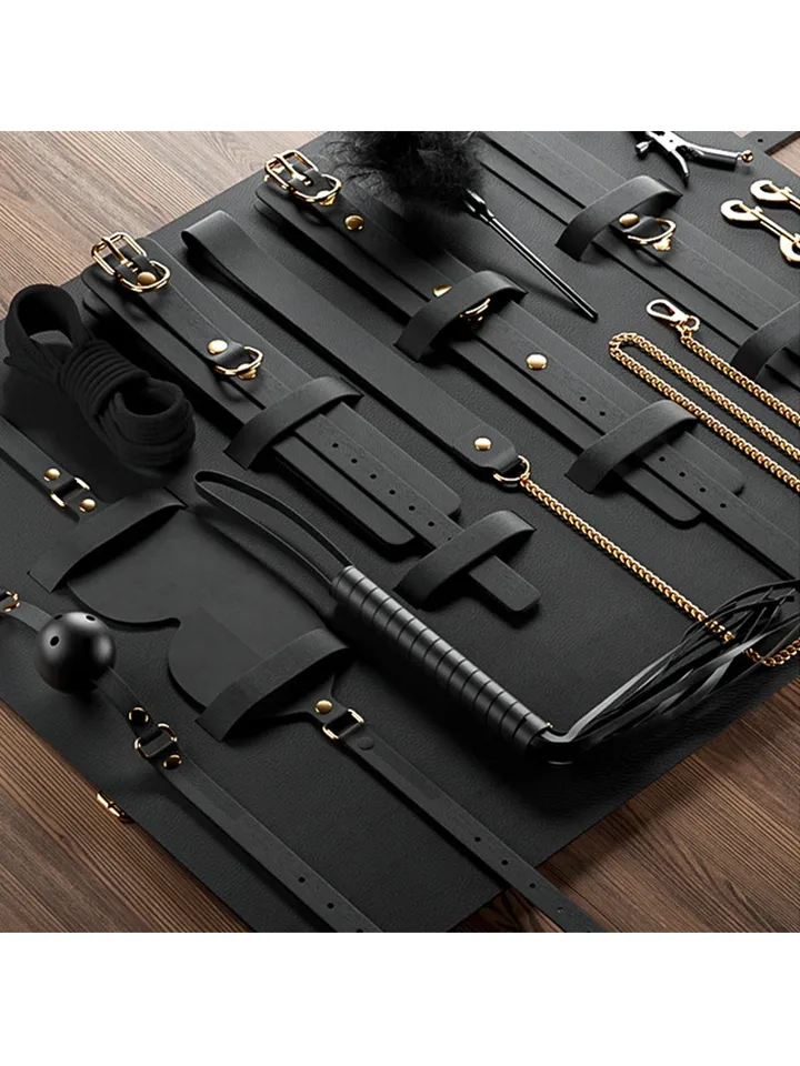 Clarissa Luxury BDSM Kit 11-pcs Black - Verdzības komplekts 3