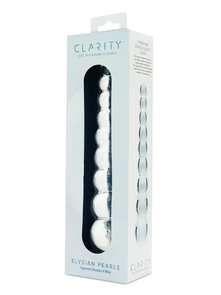 Clarity Elysian Pearls Glass Dildo - Stikla dildo 3 [full]