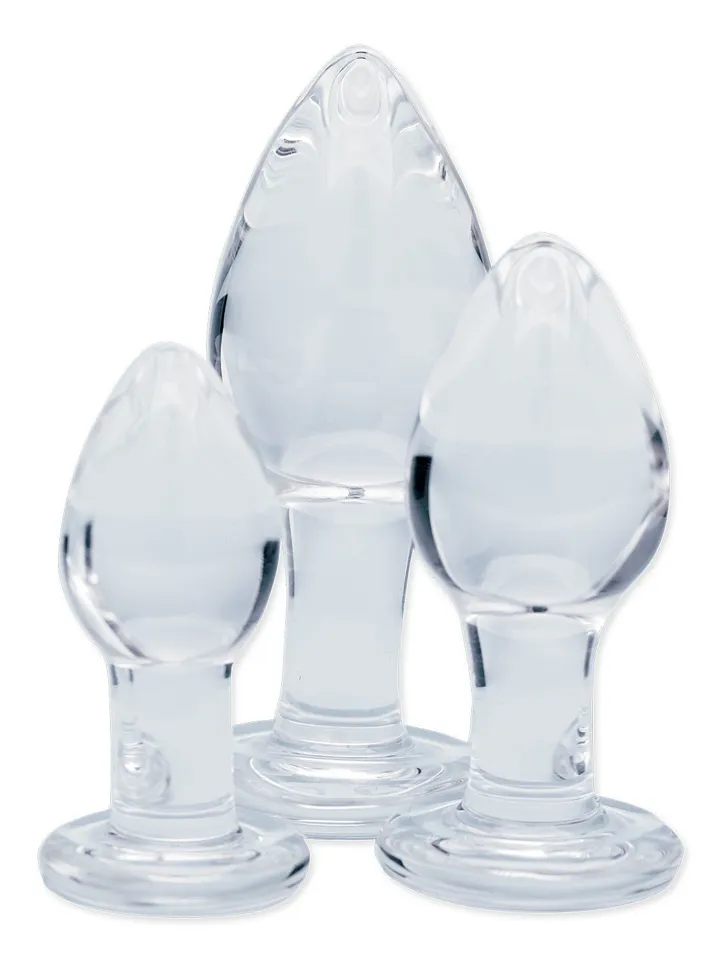 Clarity Utopian Trinity Glass Anal Plug Set - Anālā spraudņa komplekts 1 [full]
