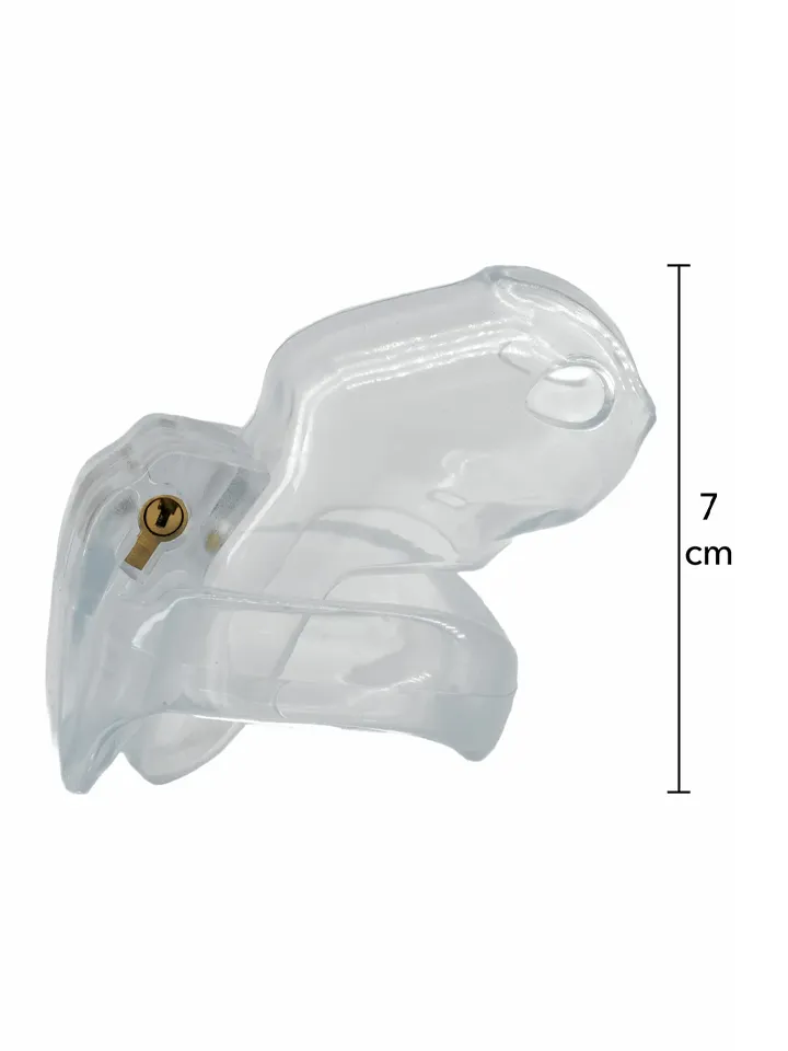 Clear Control Cock Cage Short - Šķīstības būris 2 [full]