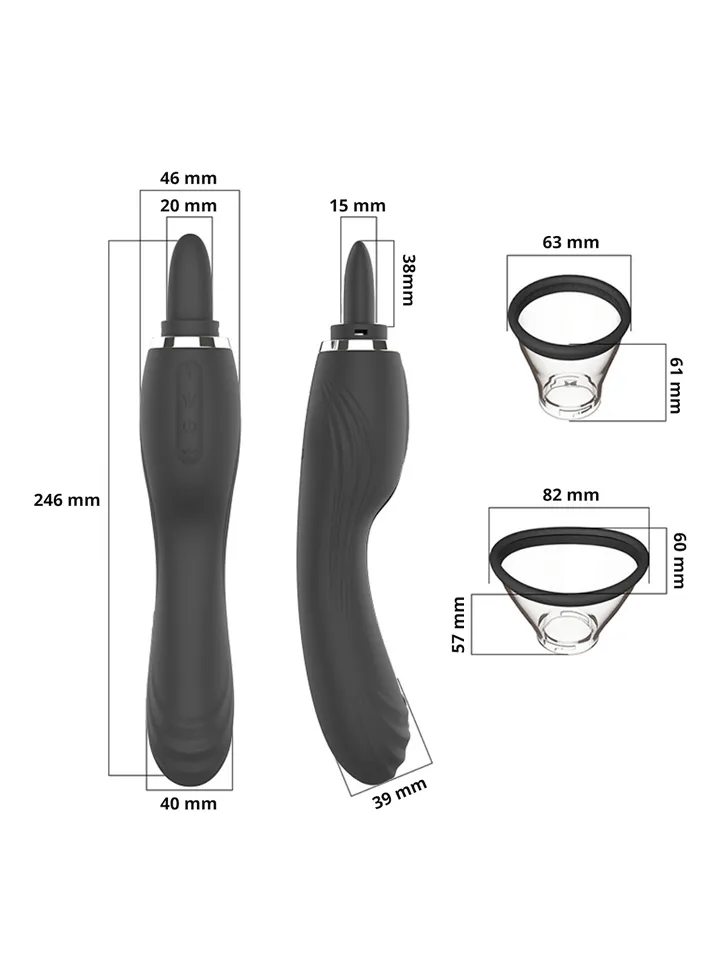 Clitoral Licking Pump With G-Spot Vibrator - Vibrators 4 [full]