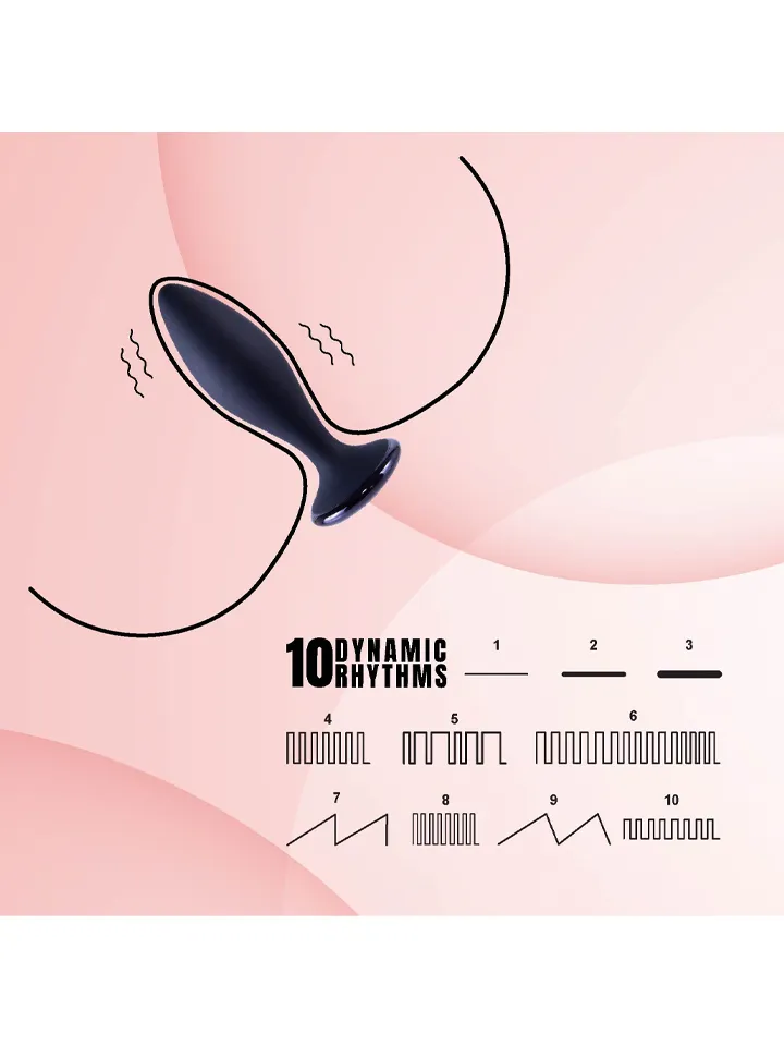 Clogge Vibrating Silicone Butt Plug - Vibrējošs anālais spraudnis 2 [full]