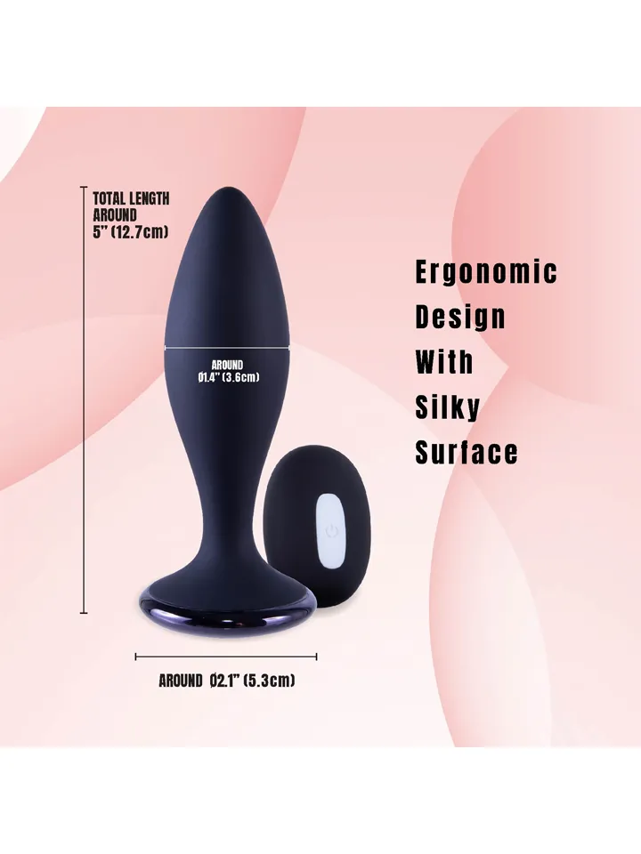 Clogge Vibrating Silicone Butt Plug - Vibrējošs anālais spraudnis 3 [full]
