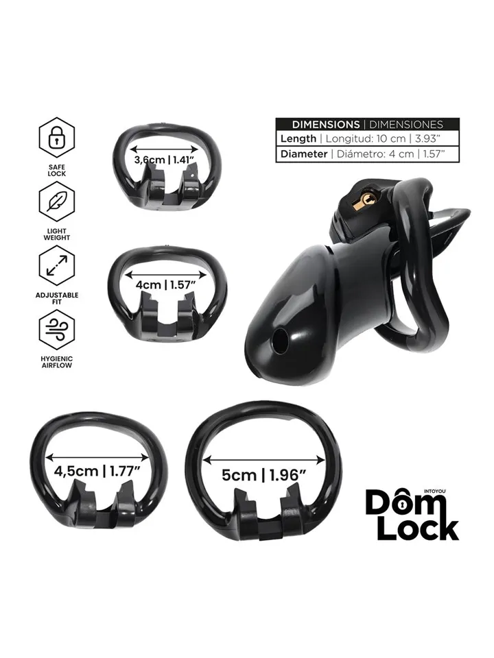 Closure Chastity Cage With Internal Lock - Šķīstības būris 2 [full]