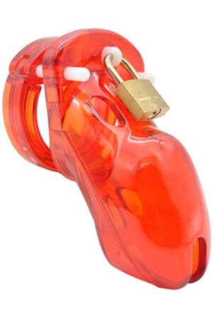 Cocklock Chastity Cage Locky Red - Šķīstības būris 1