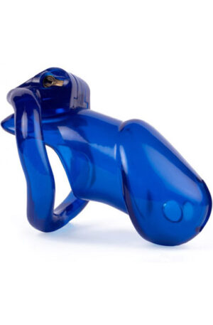 Cocklock Lock Up Chastity Cage Blue 9,4 x 3,2cm - Šķīstības būris 1