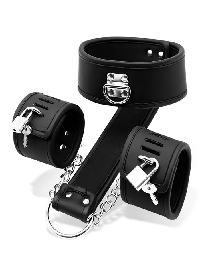 Collar With Handcuffs Set Vegan Leather - Rokudzelži 1 [full]