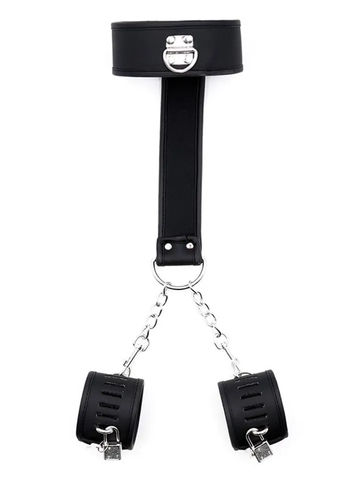 Collar With Handcuffs Set Vegan Leather - Rokudzelži 2 [full]