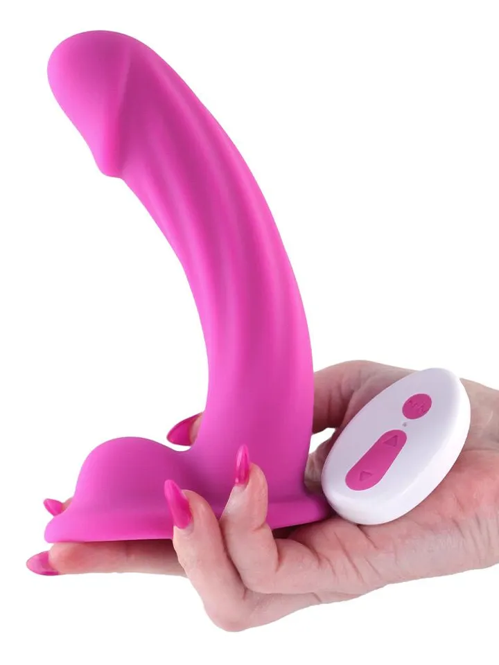 Colours Curve Vibrating Dildo Pink 16,4 cm - Vibrējošs dildo 2 [full]