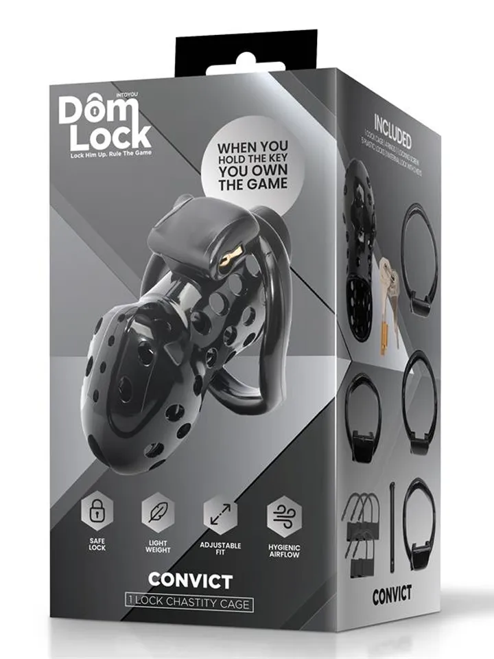 Convict Chastity Cage With Internal Lock - Dzimumlocekļa būris 4 [full]